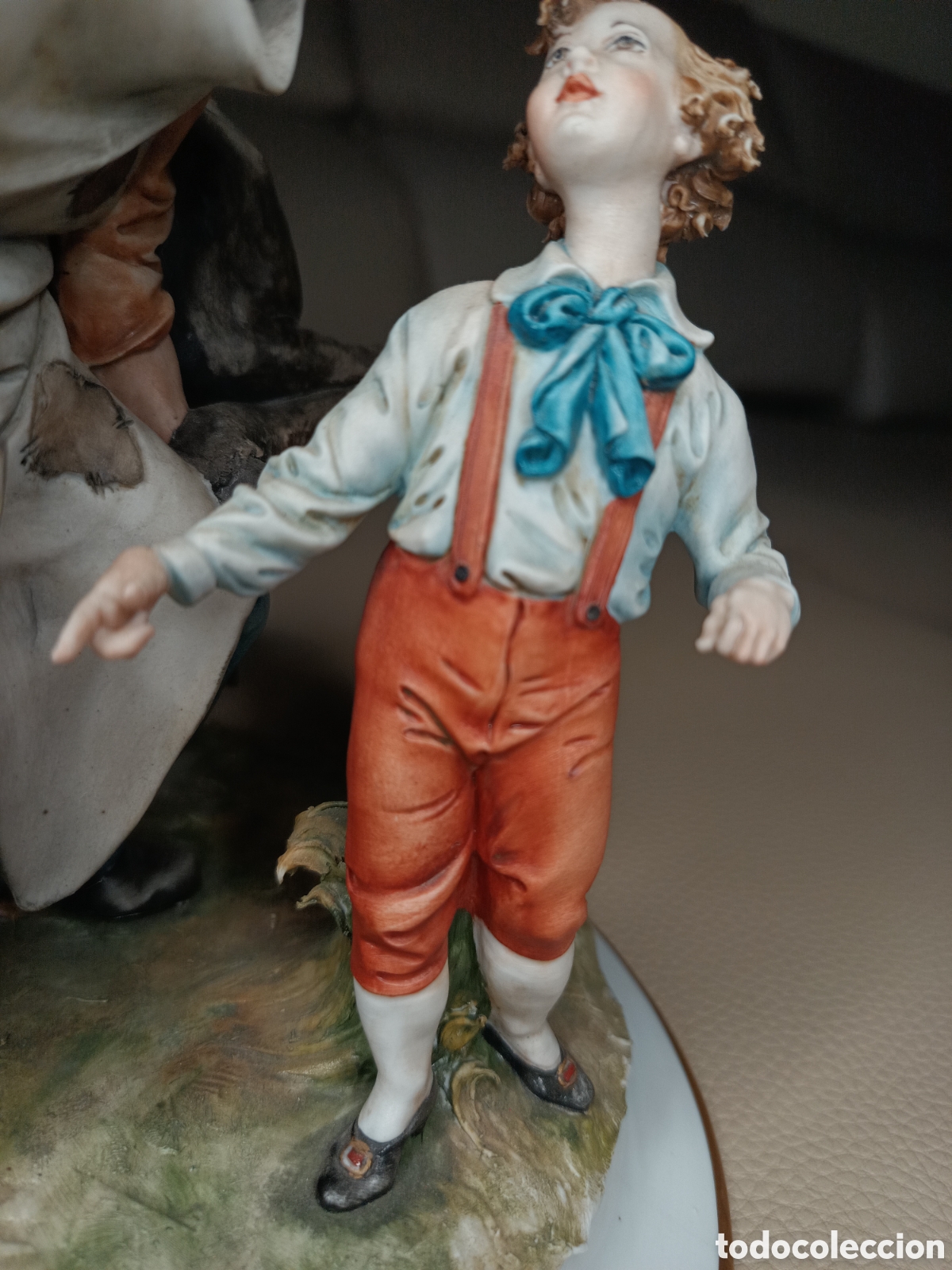 Antig&uuml;edades: Capodimonte herrero con ni&ntilde;o con juguete - Foto 6