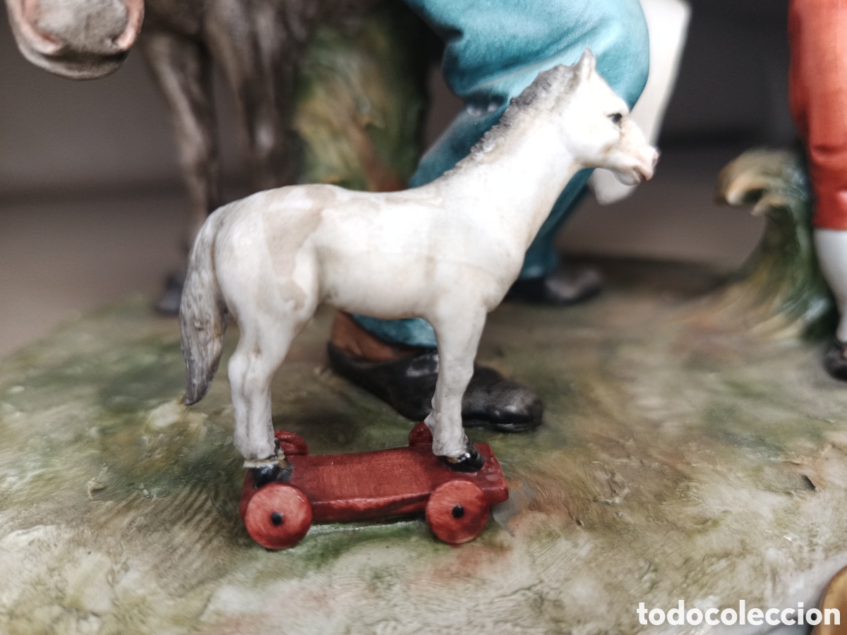 Antig&uuml;edades: Capodimonte herrero con ni&ntilde;o con juguete - Foto 8