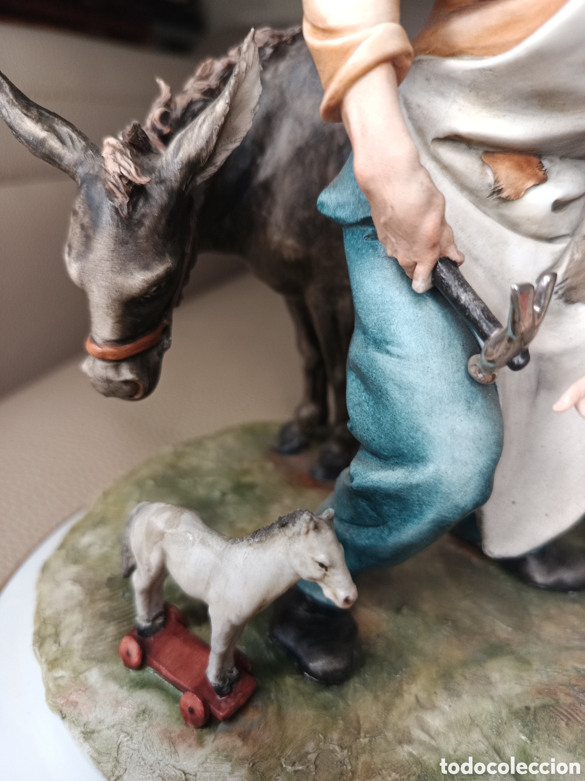 Antig&uuml;edades: Capodimonte herrero con ni&ntilde;o con juguete - Foto 9