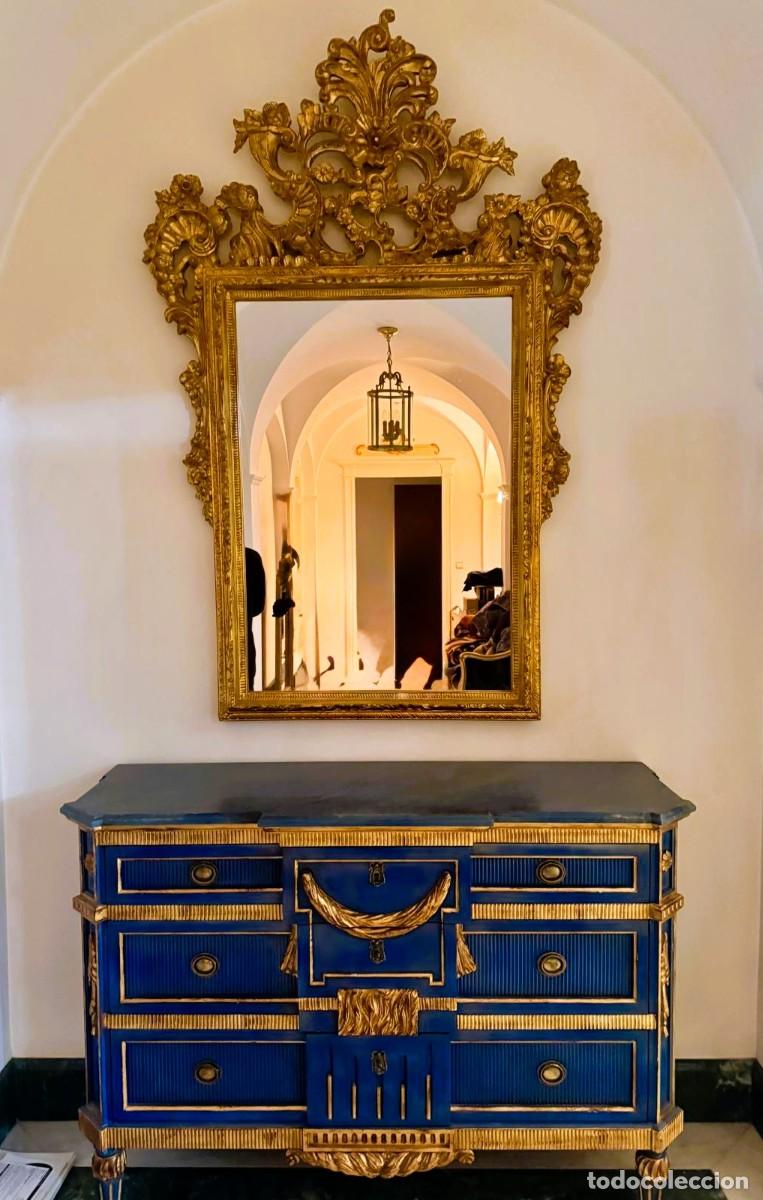 Antig&uuml;edades: C&oacute;moda con espejo cornucopia - Foto 2
