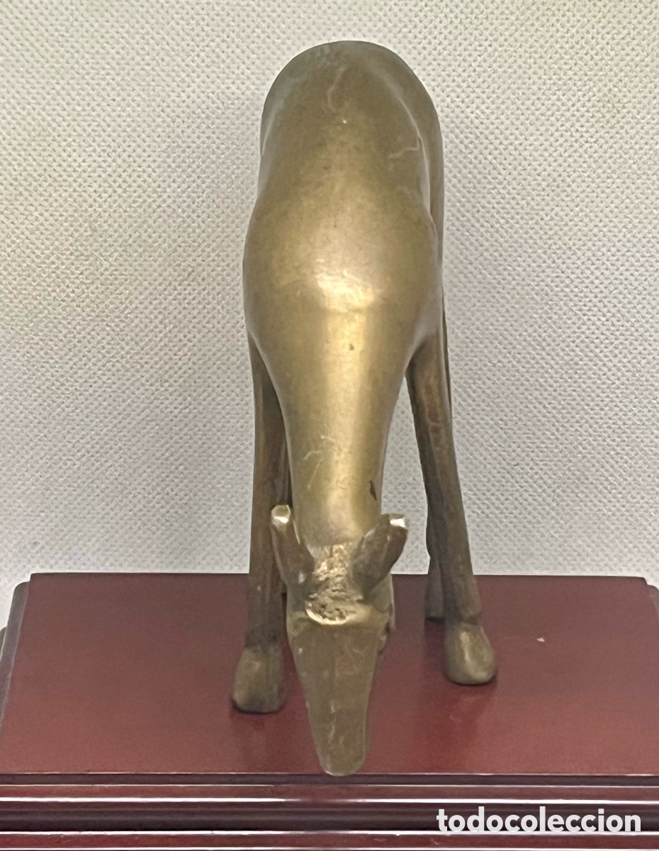 Antig&uuml;edades: FIGURA DE CIERVA DE BRONCE ANTGUA - Foto 3