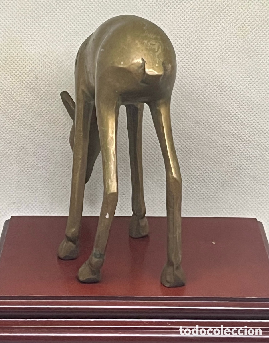 Antig&uuml;edades: FIGURA DE CIERVA DE BRONCE ANTGUA - Foto 4