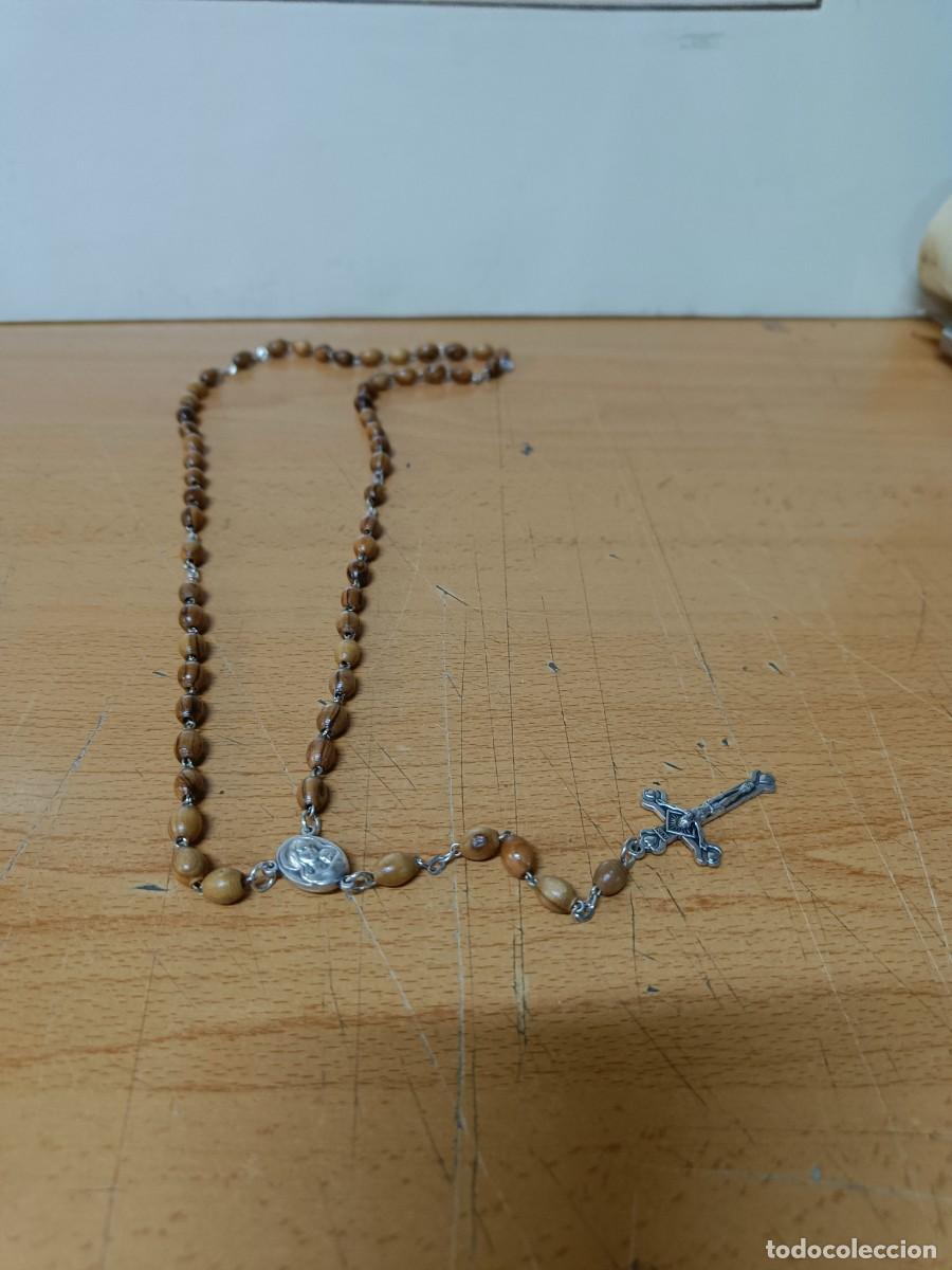 Antig&uuml;edades: ROSARIO DE JERUSALEM CON CUENTAS DE MADERA - Foto 1
