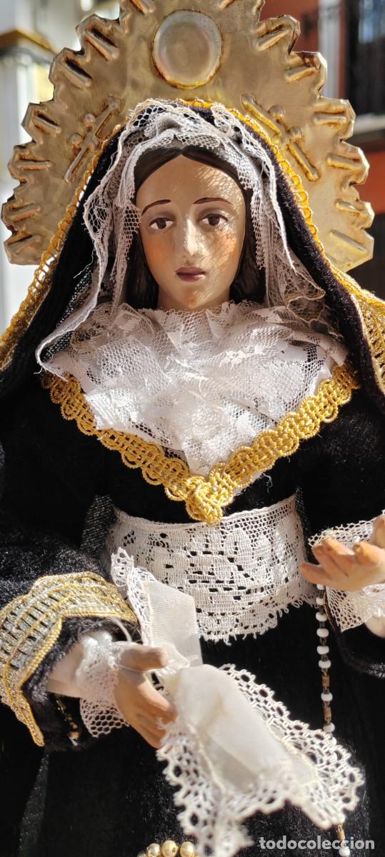 Antig&uuml;edades: Virgen antigua candelero - Foto 3