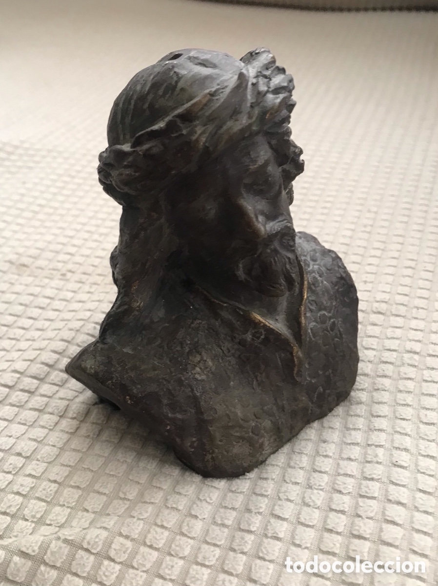 Antig&uuml;edades: Cabeza de Cristo de barro - Foto 2