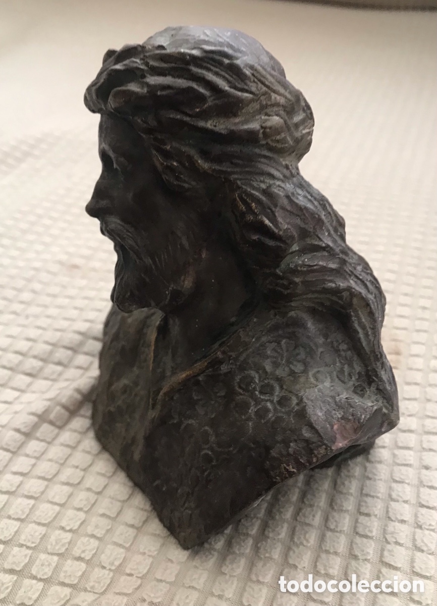 Antig&uuml;edades: Cabeza de Cristo de barro - Foto 3