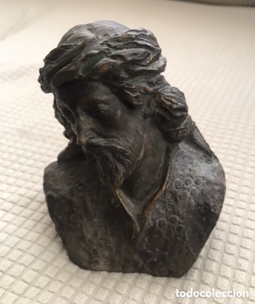 Antig&uuml;edades: Cabeza de Cristo de barro - Foto 1