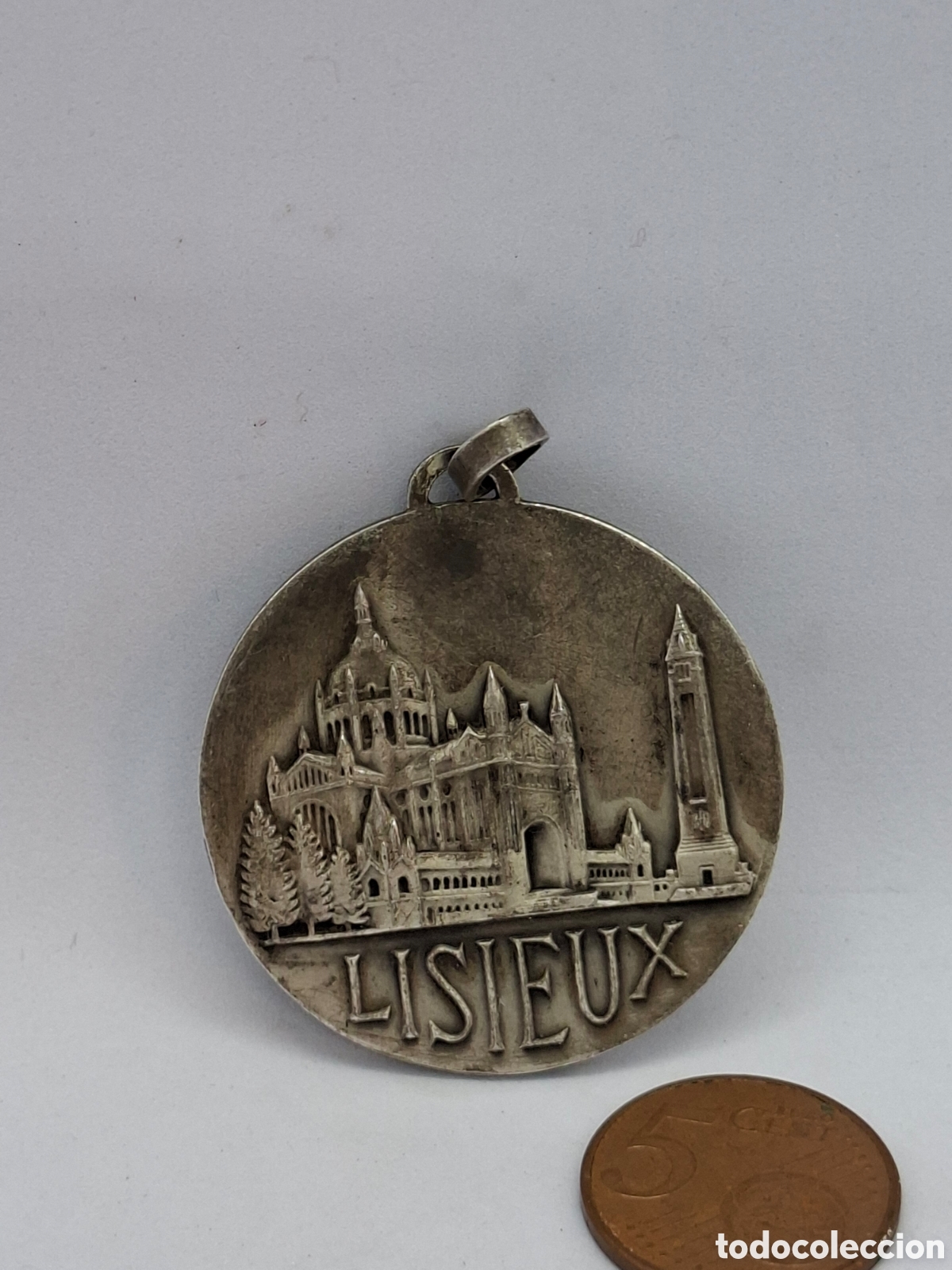 Antig&uuml;edades: RARA MEDALLA DE LA VIRGEN DE PLATA - Foto 2