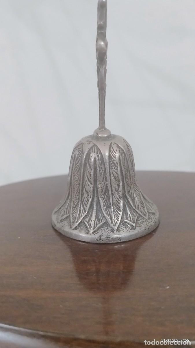Antig&uuml;edades: CAMPANILLA PLATA CON CONTRASTES - Foto 2