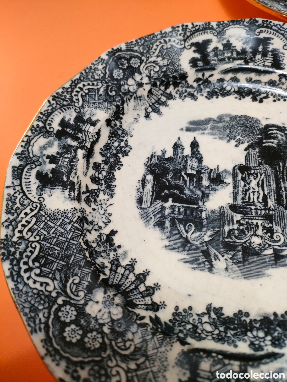 Antig&uuml;edades: 3 platos pickman cartuja de postre - Foto 8