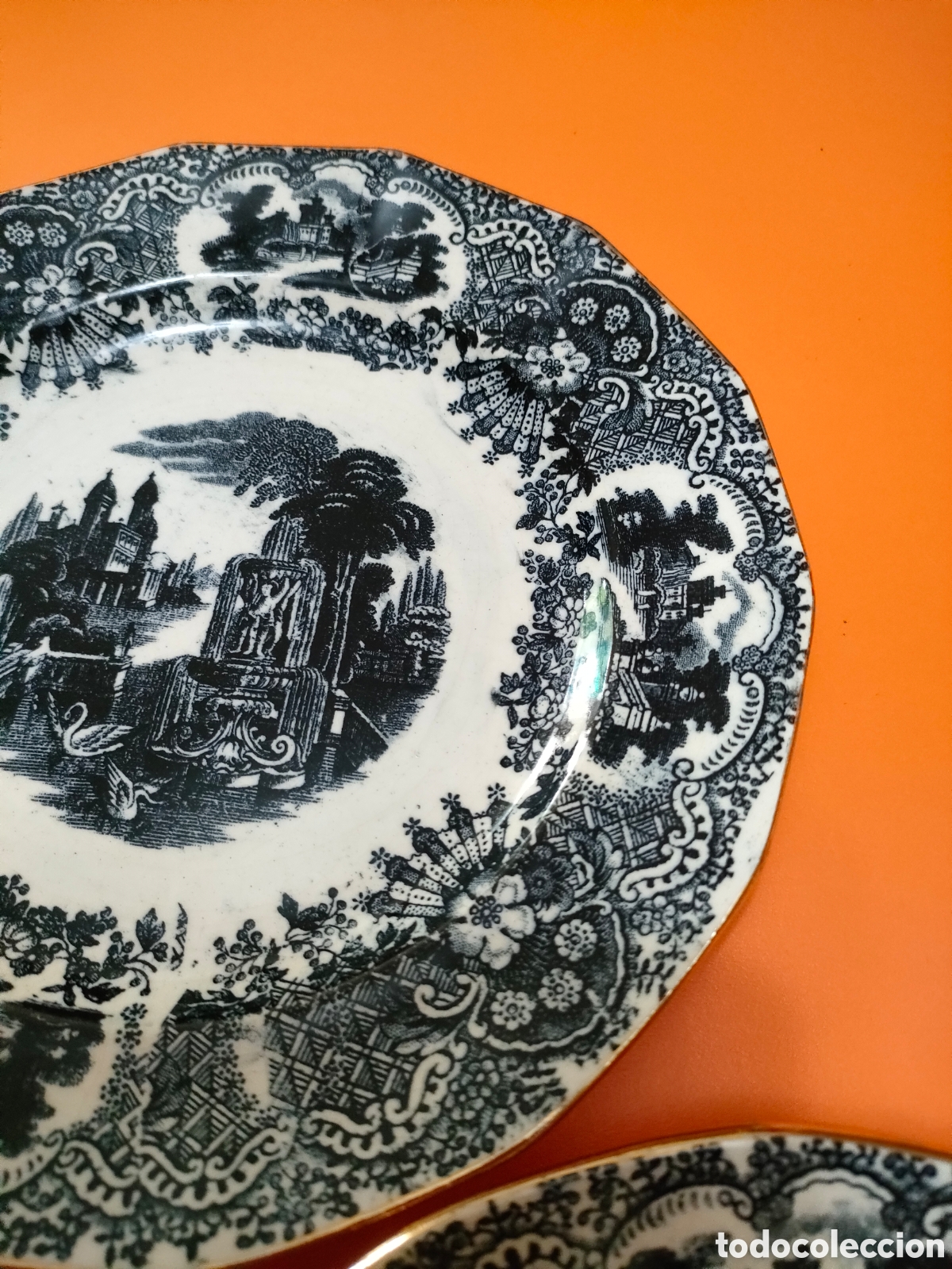 Antig&uuml;edades: 3 platos pickman cartuja de postre - Foto 9