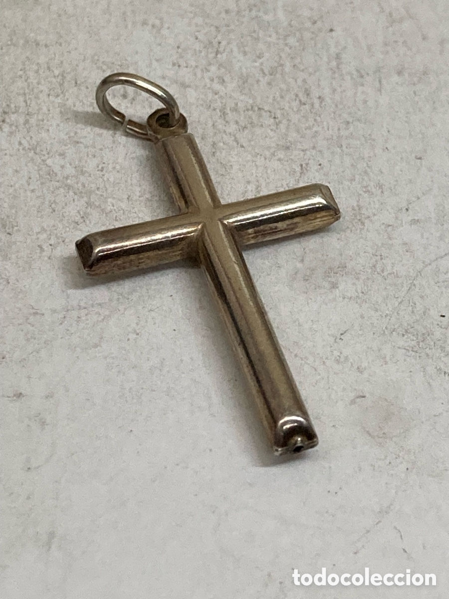 Antig&uuml;edades: Cruz de plata religiosa C415 - Foto 1