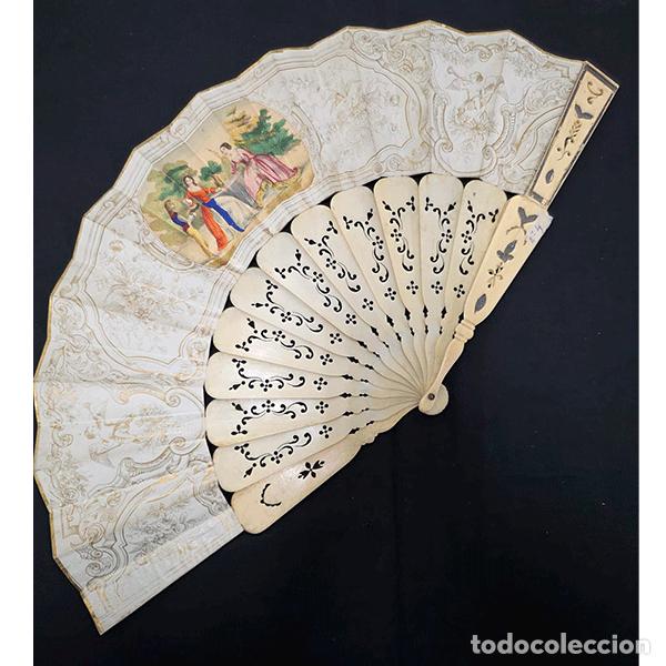 Antig&uuml;edades: ABANICO CON ESCENA COSTUMBRISTA - Foto 9
