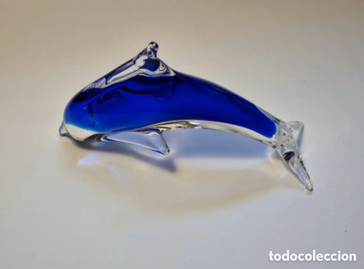 Antig&uuml;edades: Delf&iacute;n de cristal nuevo - Foto 2