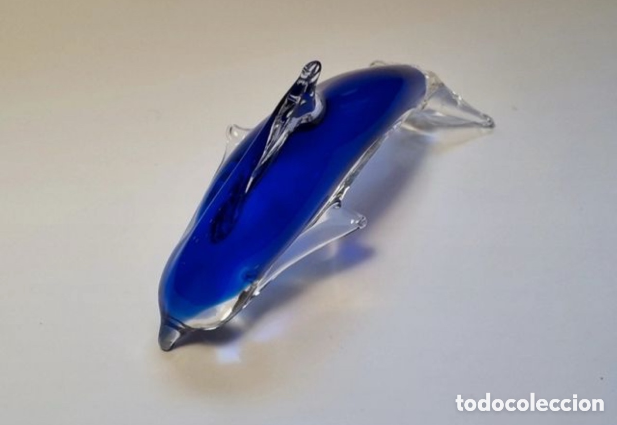 Antig&uuml;edades: Delf&iacute;n de cristal nuevo - Foto 3