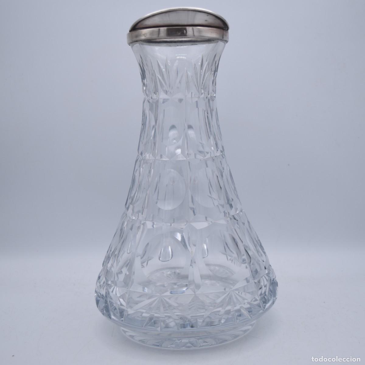 Antig&uuml;edades: Jarra de plata y cristal tallado - Foto 5