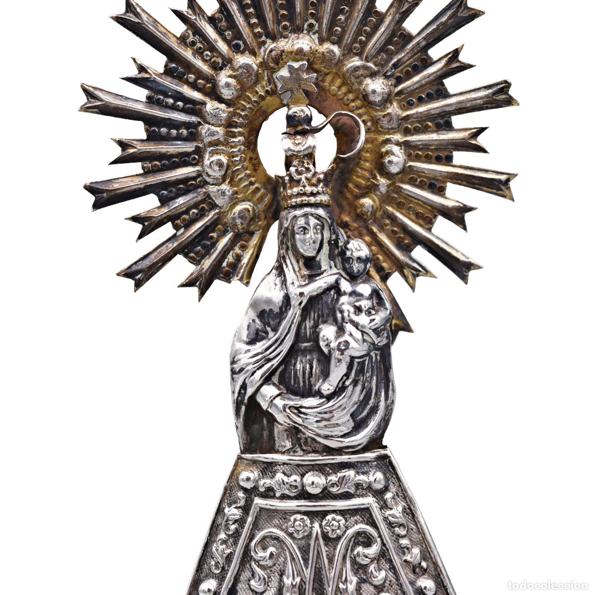 Antig&uuml;edades: Virgen del Pilar de plata - Foto 2