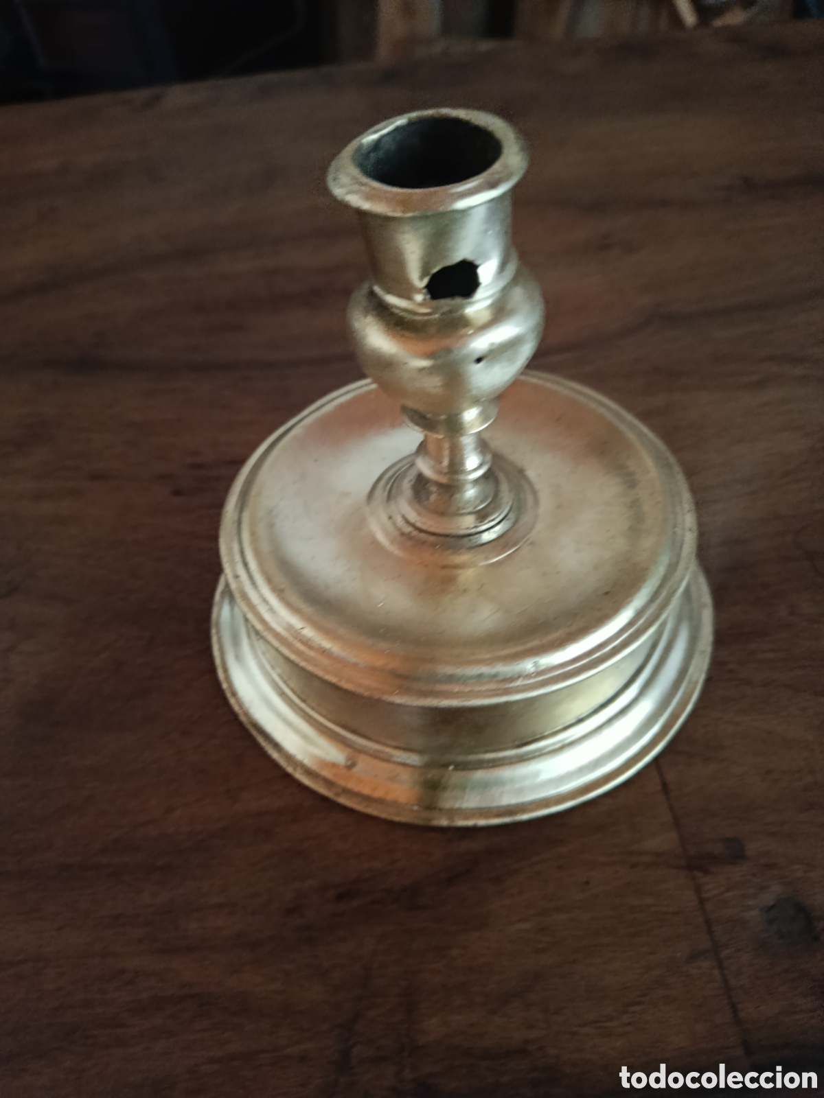 Antig&uuml;edades: Candelabro de carrete S.XVII - Foto 3