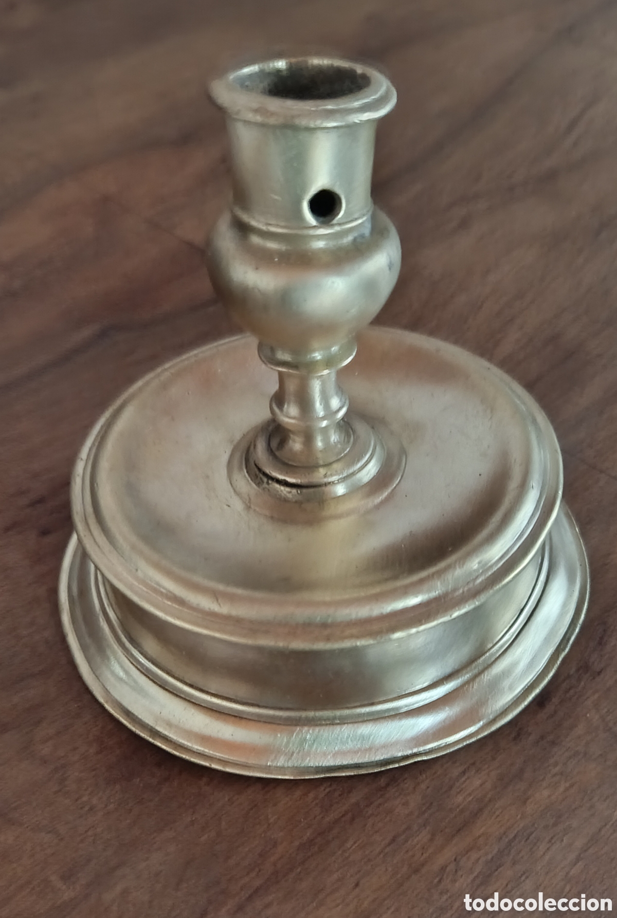 Antig&uuml;edades: Candelabro de carrete S.XVII - Foto 5