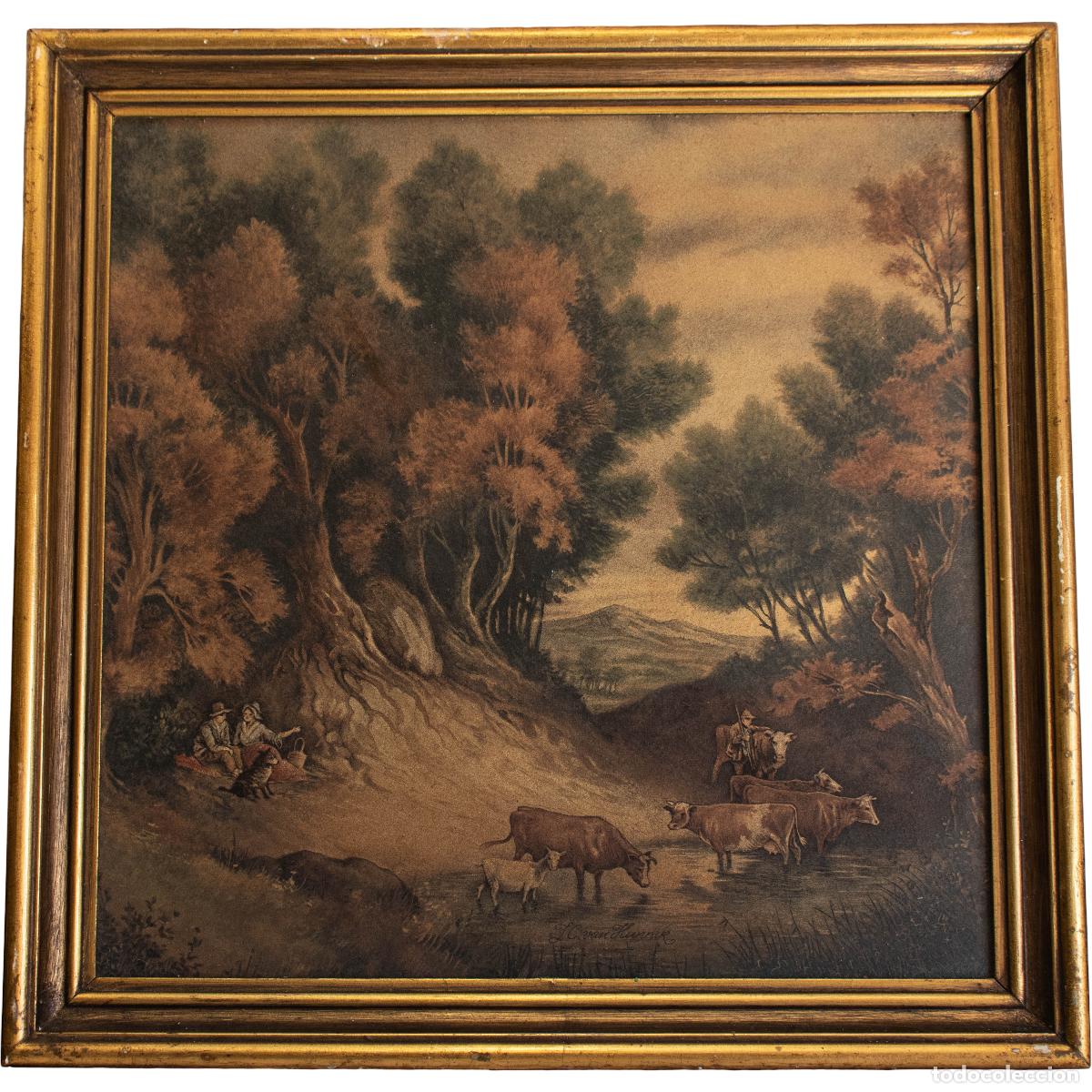 Antig&uuml;edades: Azulejo antiguo pintado - Foto 1