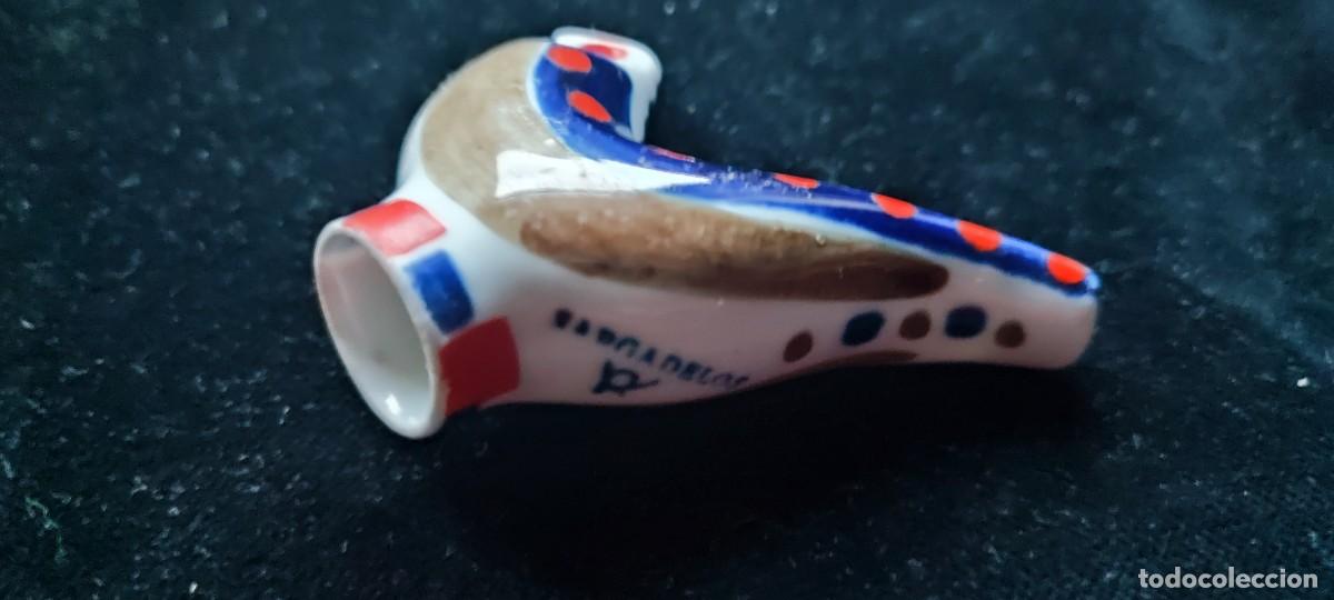 Antig&uuml;edades: Silbato de porcelana de Sargadelos - Foto 2