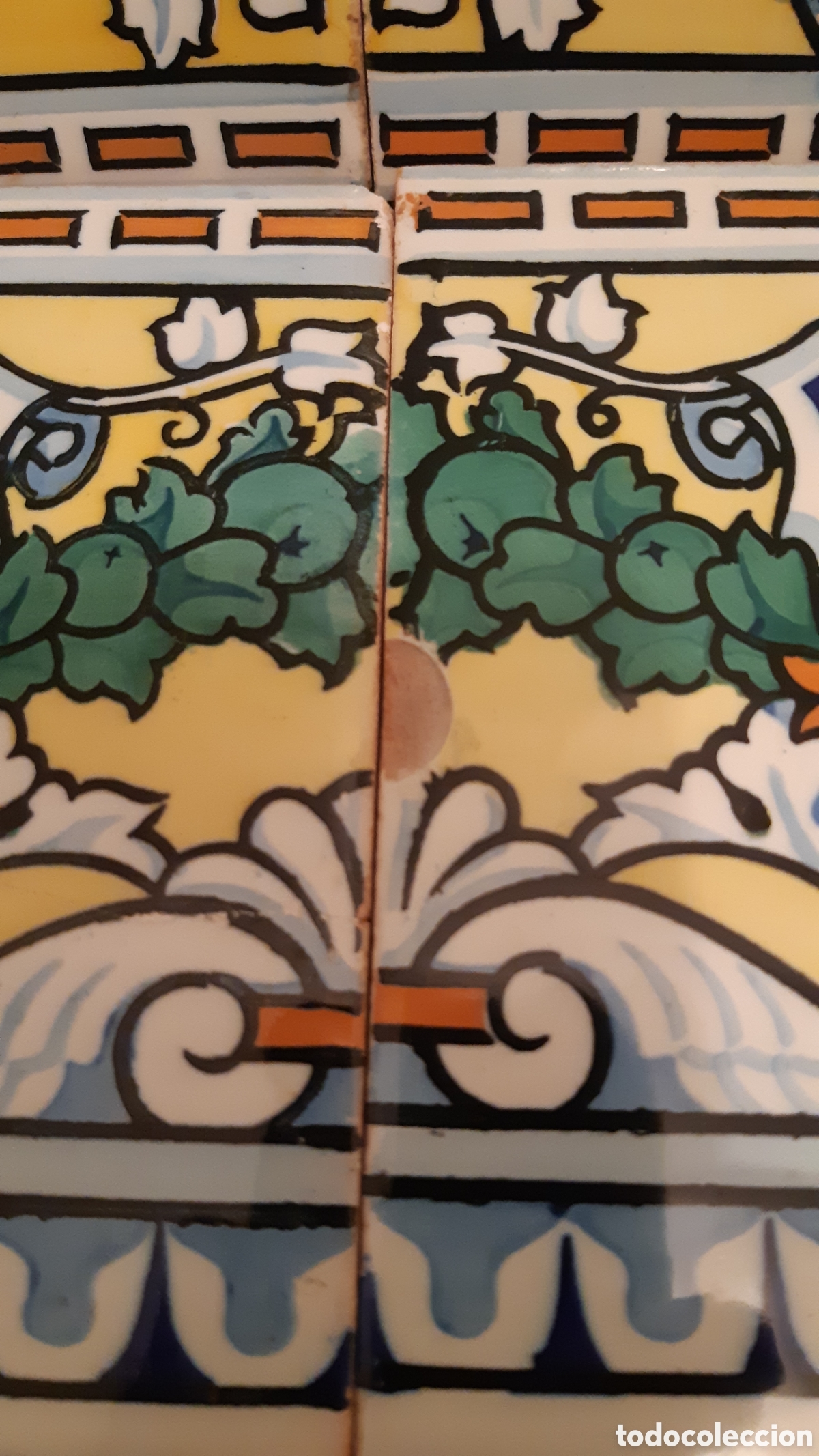 Antig&uuml;edades: Cuatro azulejos cenefa modernista - Foto 2