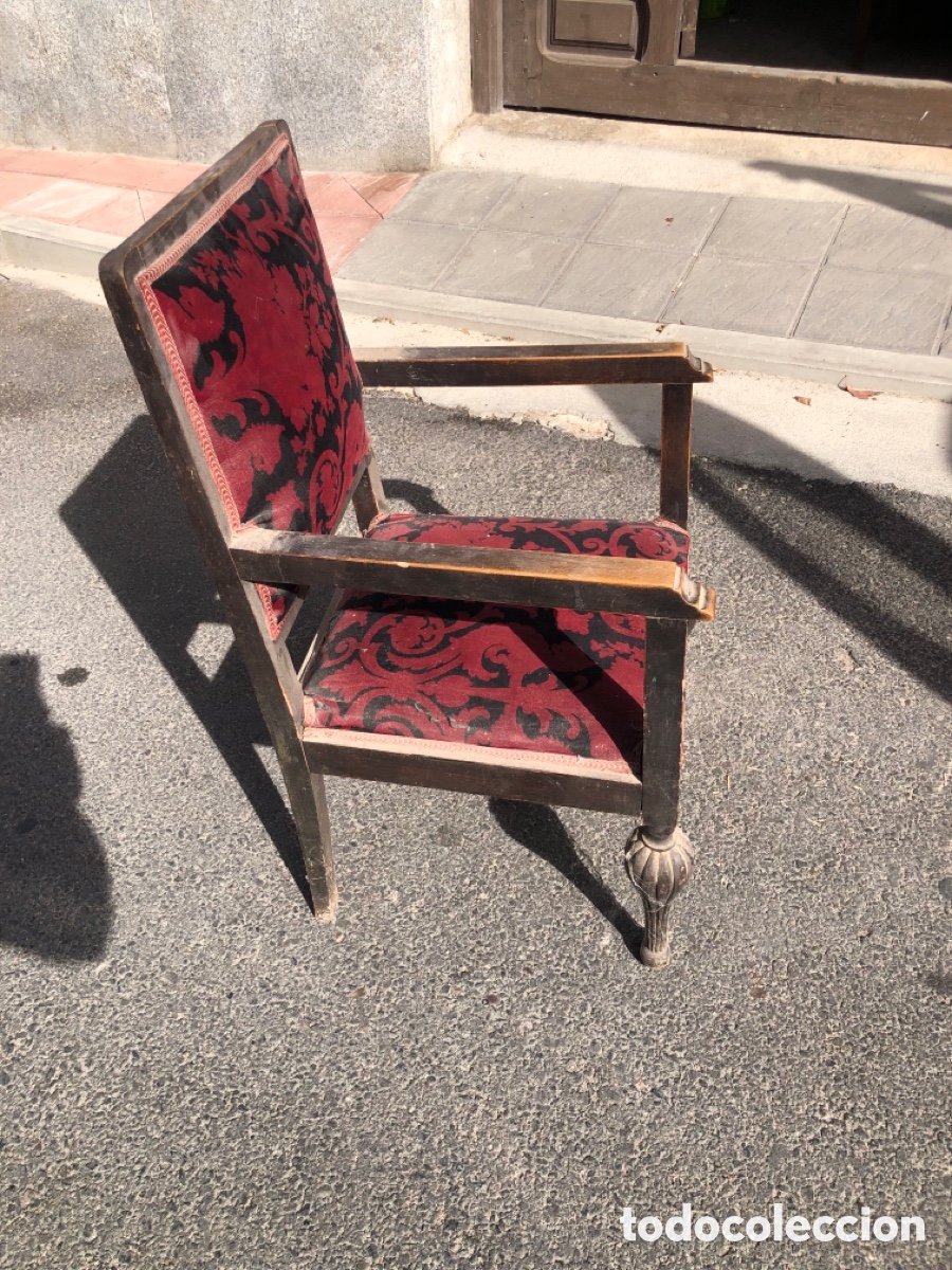Antig&uuml;edades: SILLA DESCALZADORA DE MADERA - Foto 2