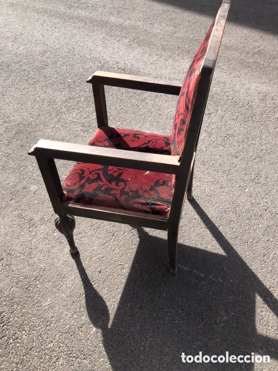Antig&uuml;edades: SILLA DESCALZADORA DE MADERA - Foto 4