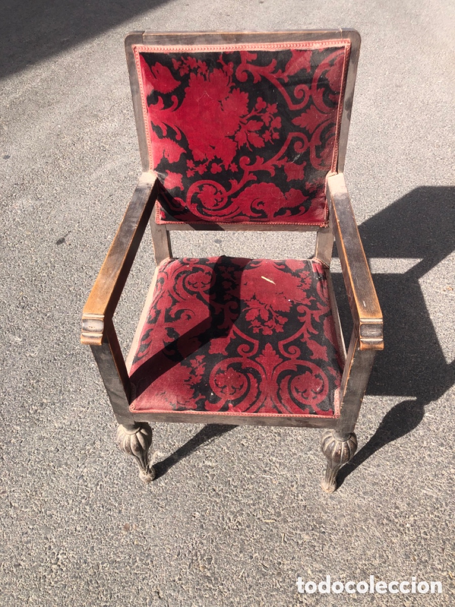 Antig&uuml;edades: SILLA DESCALZADORA DE MADERA - Foto 1