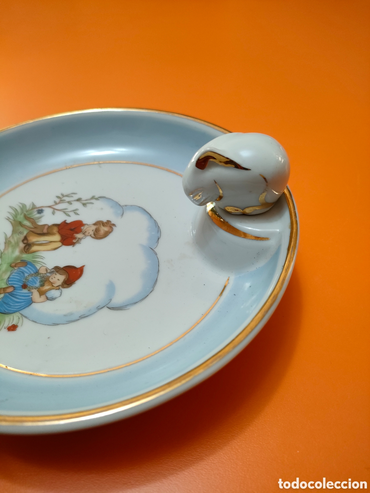 Antig&uuml;edades: Plato papillero franc&eacute;s - Foto 2