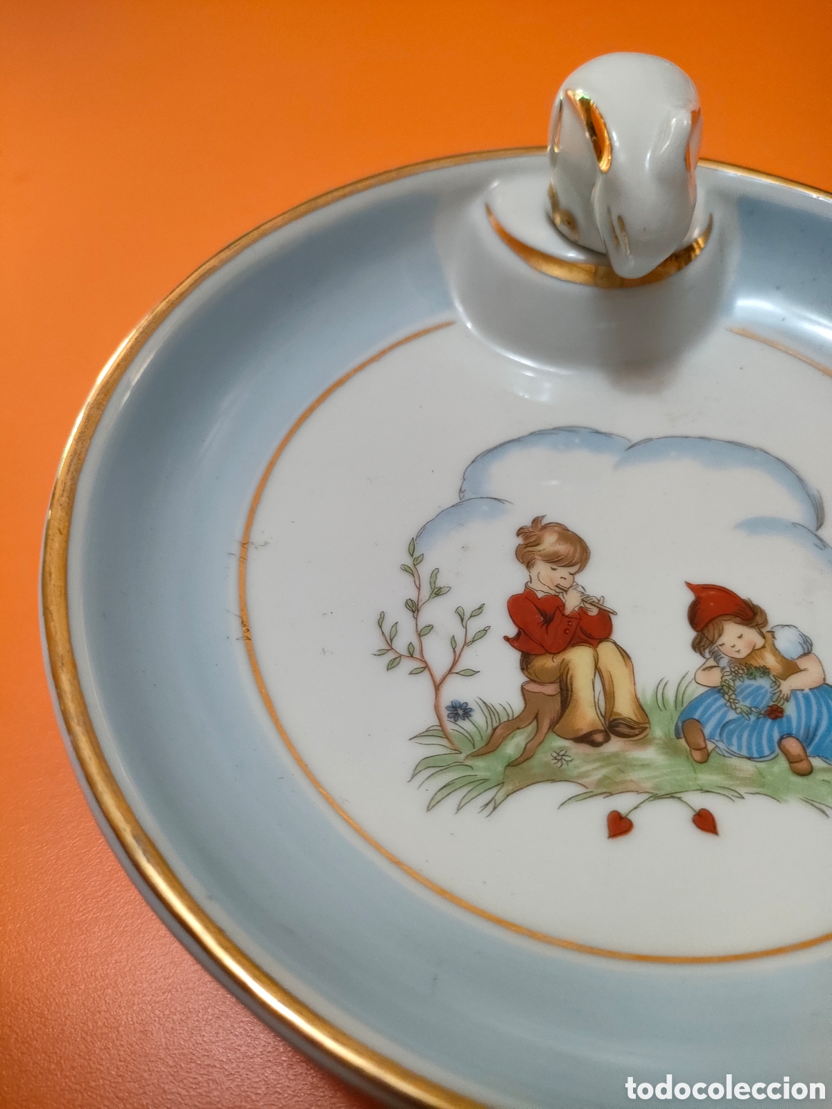Antig&uuml;edades: Plato papillero franc&eacute;s - Foto 4