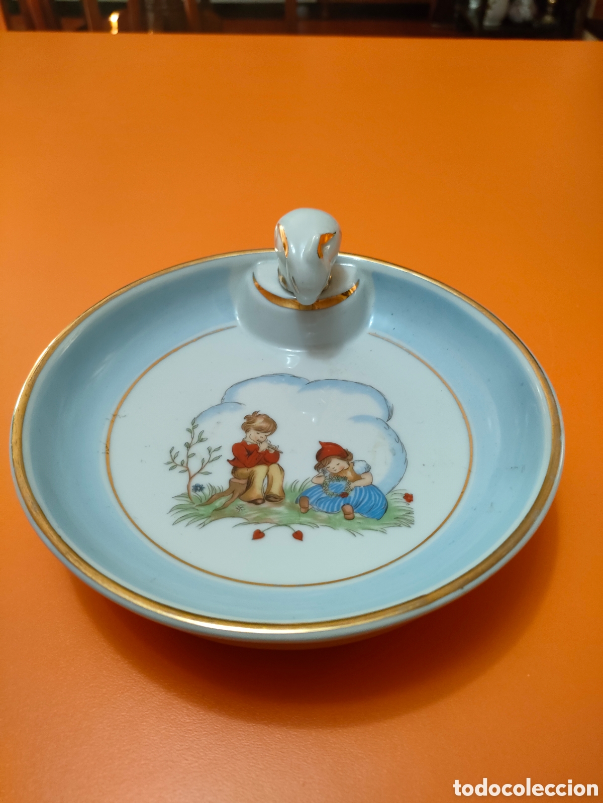 Antig&uuml;edades: Plato papillero franc&eacute;s - Foto 1