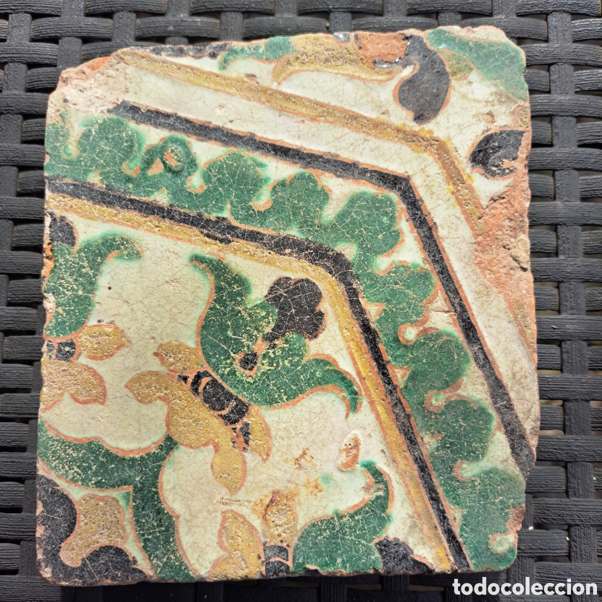 Antig&uuml;edades: Azulejo Siglo XVI. Toledo. - Foto 1