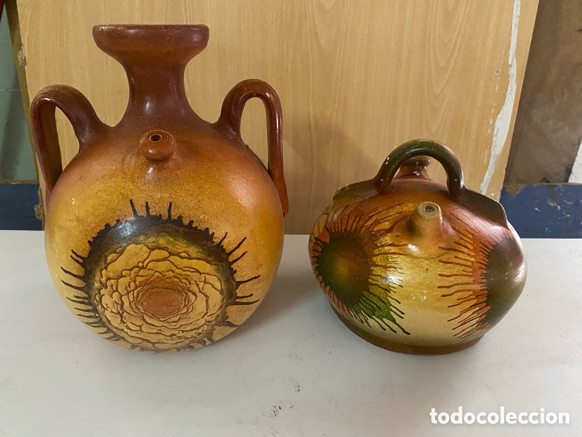 Antig&uuml;edades: Lote de dos botijos de cer&aacute;mica - Foto 13