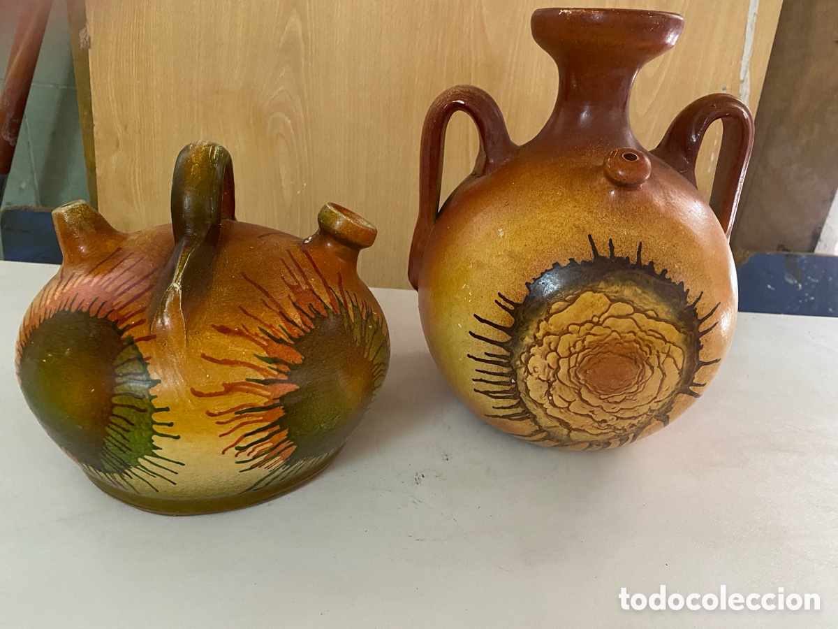 Antig&uuml;edades: Lote de dos botijos de cer&aacute;mica - Foto 1
