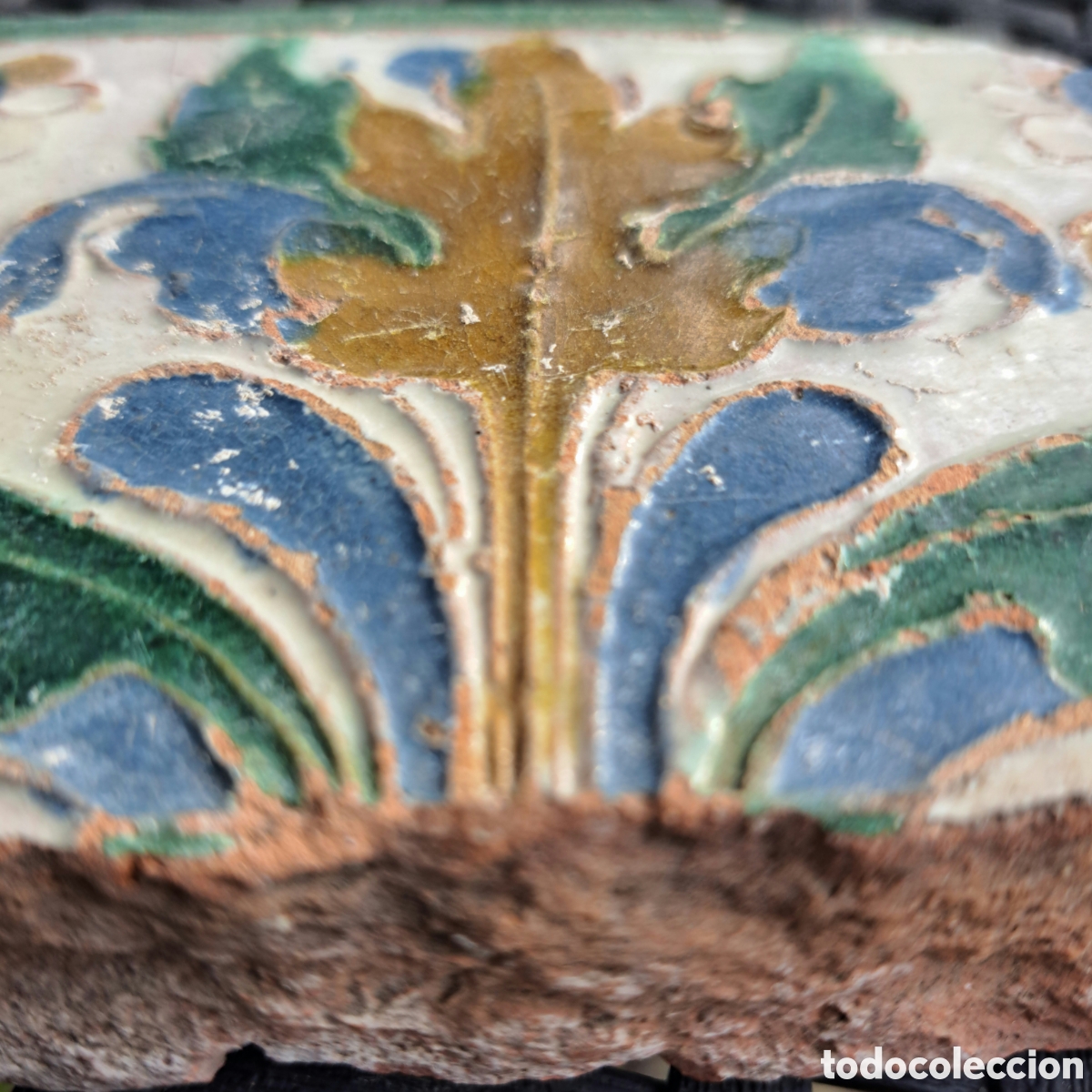 Antig&uuml;edades: Azulejo Siglo XVI. Toledo. - Foto 3