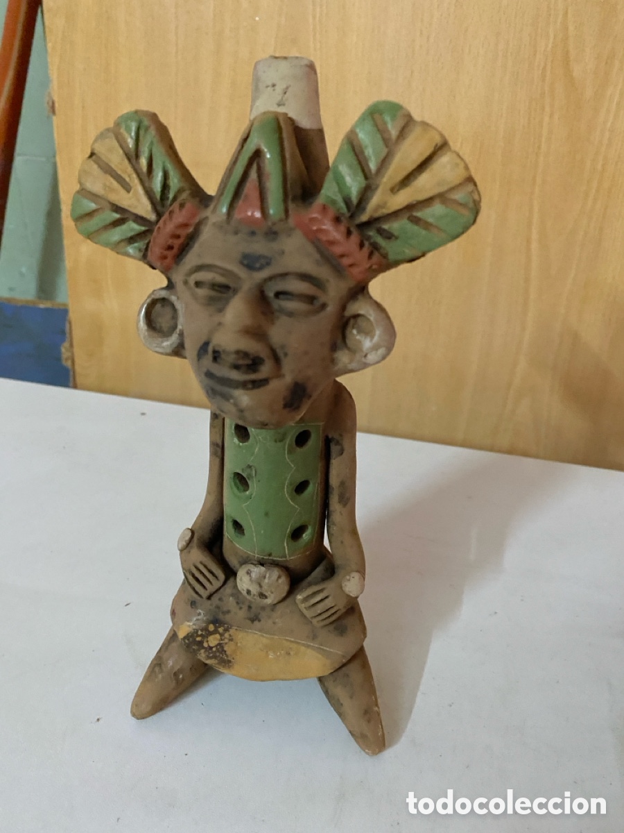Antig&uuml;edades: Figura, flauta de barro - Foto 6