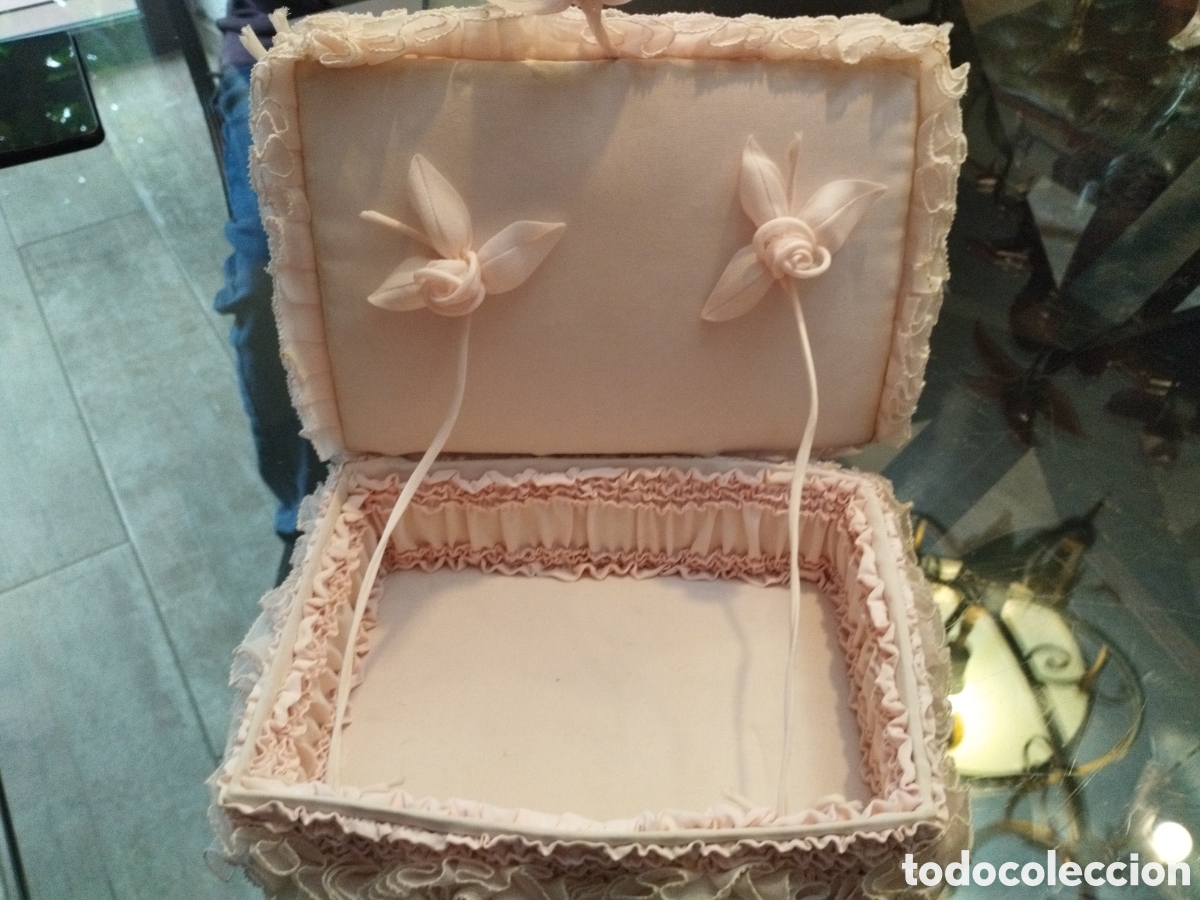 Antig&uuml;edades: *CAJA PARA PA&Ntilde;UELOS.(Rf;68/e) - Foto 2