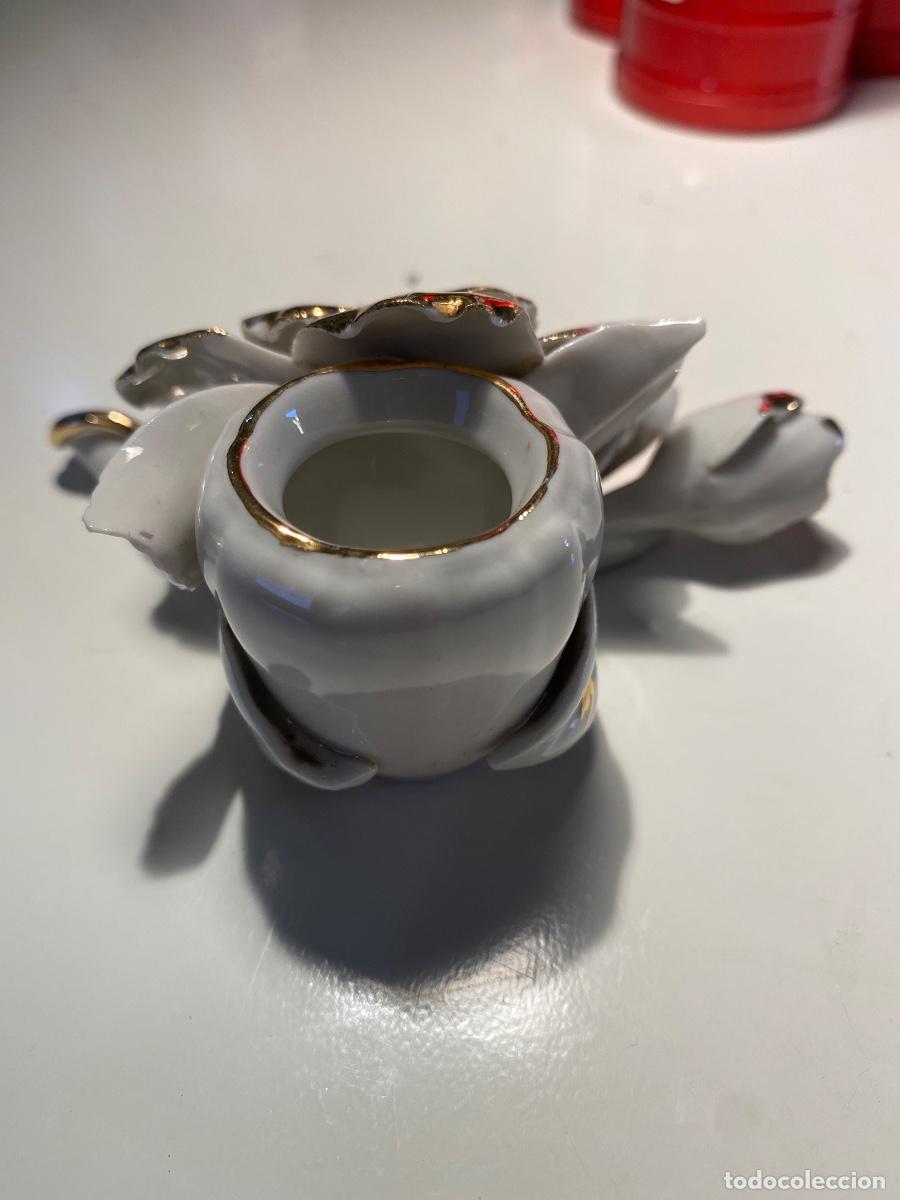 Antig&uuml;edades: Candelabro de porcelana - Foto 3