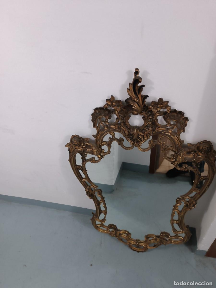 Antig&uuml;edades: Espejo dorado bronce - Foto 1