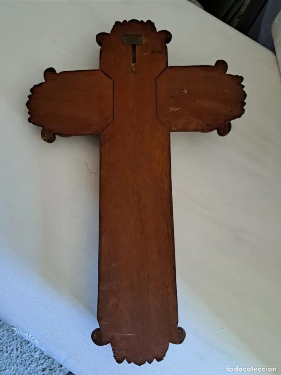 Antig&uuml;edades: Crucifijo Madera antiguo - Foto 2