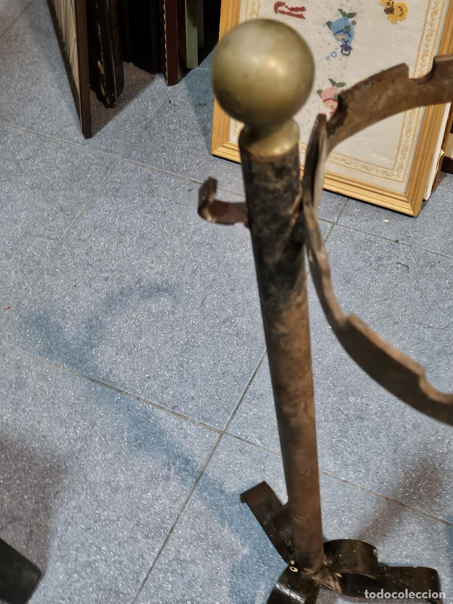 Antig&uuml;edades: colgador de asesorios de chimenea - Foto 6