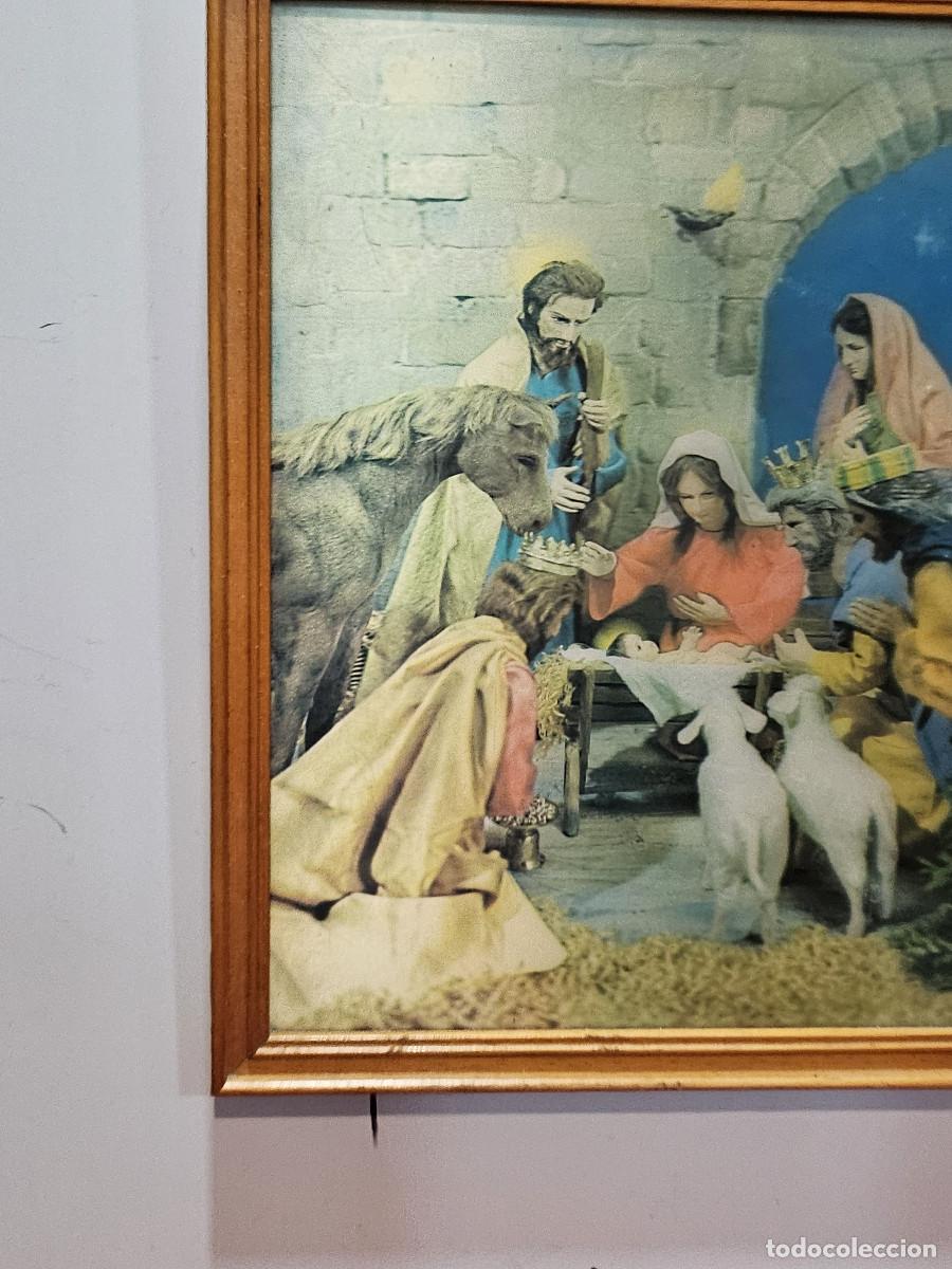 Antig&uuml;edades: cuadro religiosos con pesebre - Foto 2