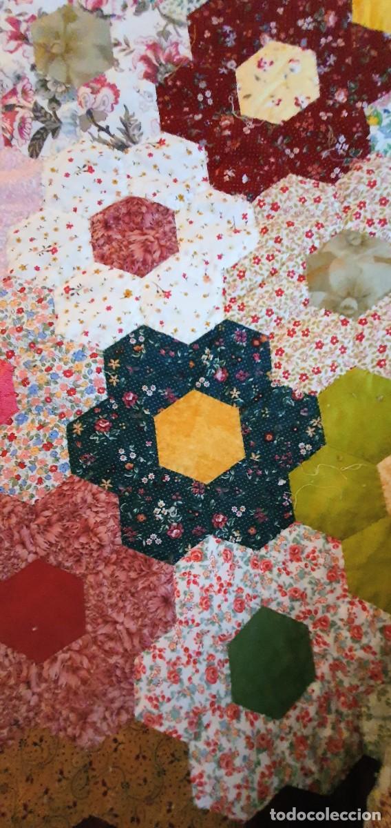 Antig&uuml;edades: Colcha patchwork handmade - Foto 3
