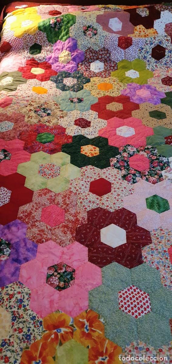 Antig&uuml;edades: Colcha patchwork handmade - Foto 5