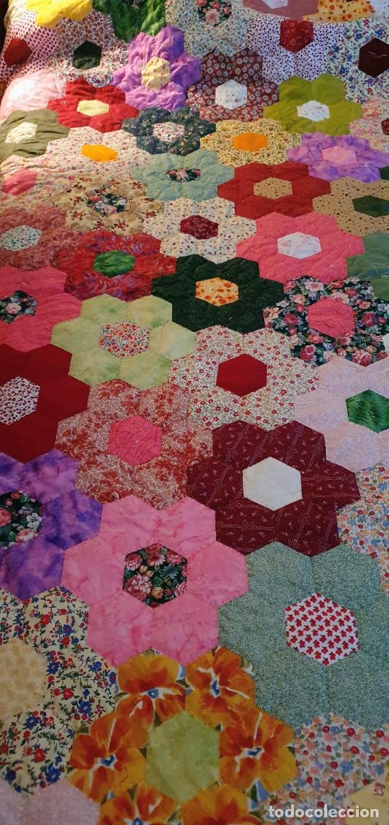 Antig&uuml;edades: Colcha patchwork handmade - Foto 7