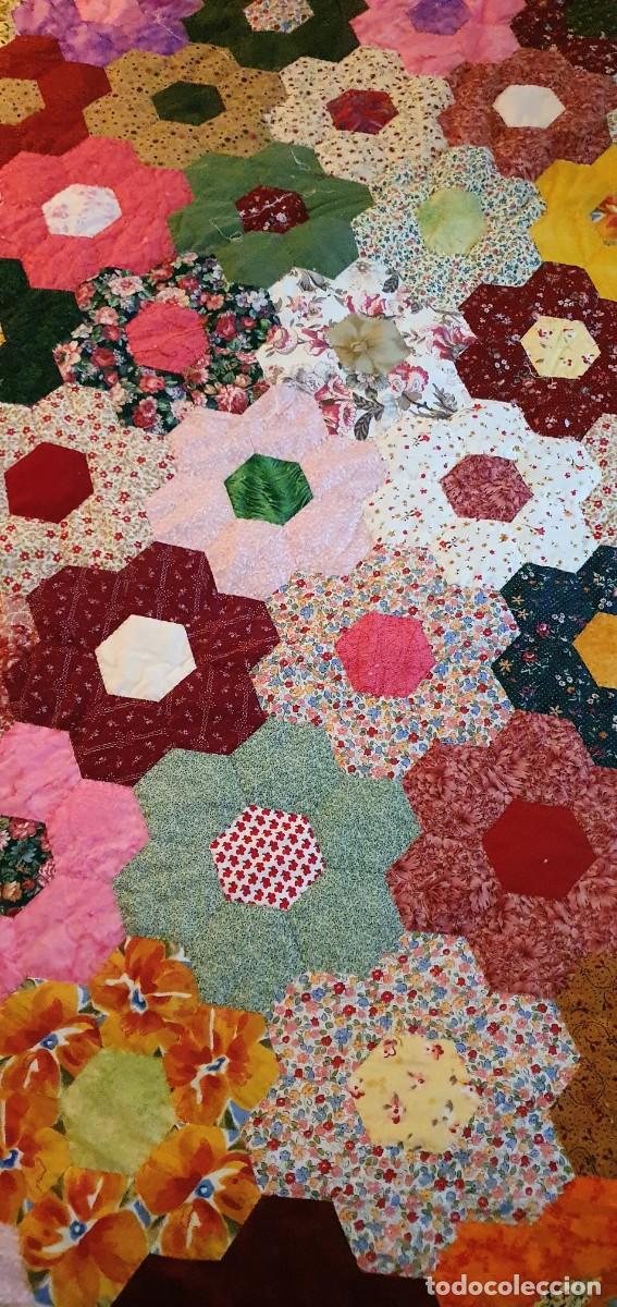 Antig&uuml;edades: Colcha patchwork handmade - Foto 8
