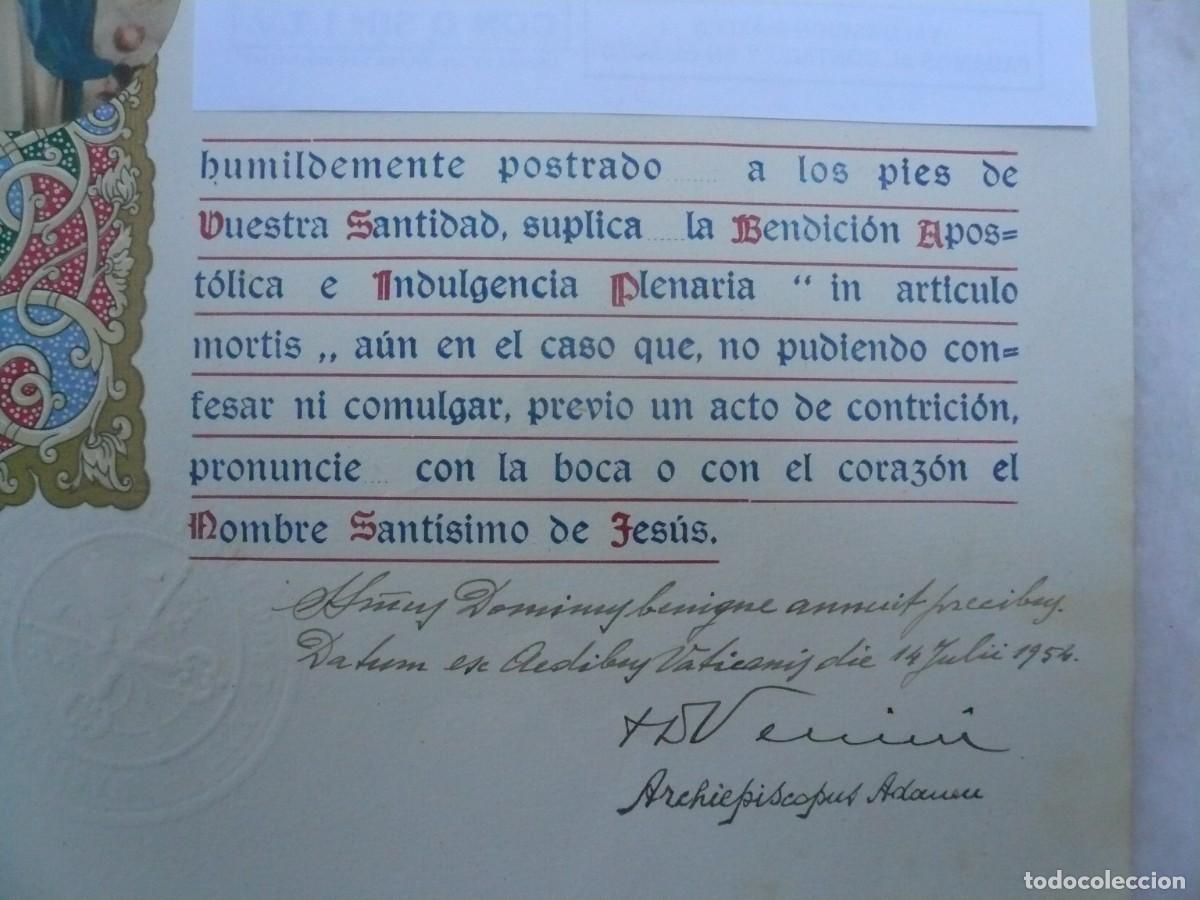 Antig&uuml;edades: BENDICI&Oacute;N APOST&Oacute;LICA DE P&Iacute;O XII - Foto 3