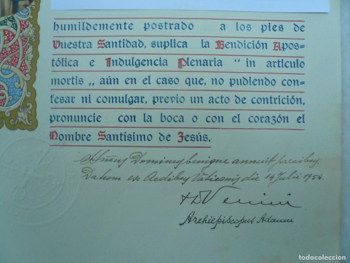 Antig&uuml;edades: BENDICI&Oacute;N APOST&Oacute;LICA DE P&Iacute;O XII - Foto 7