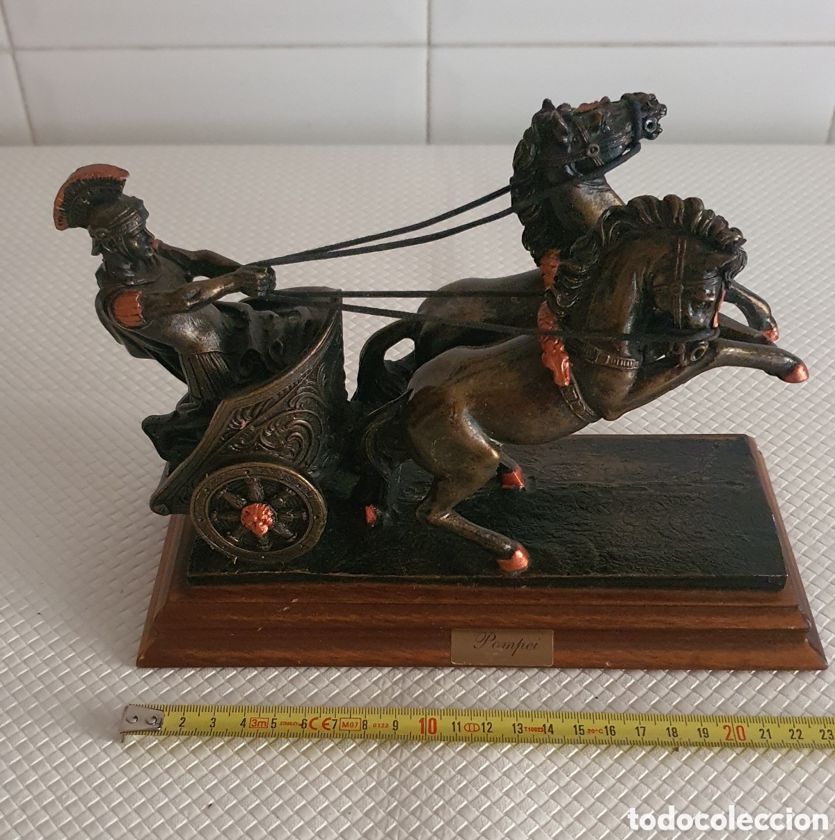 Antig&uuml;edades: Cuadriga Romana Bronce Metal - Foto 2
